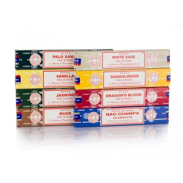 Nag Champa Satya Zestaw Kadzidła 8 Paczek