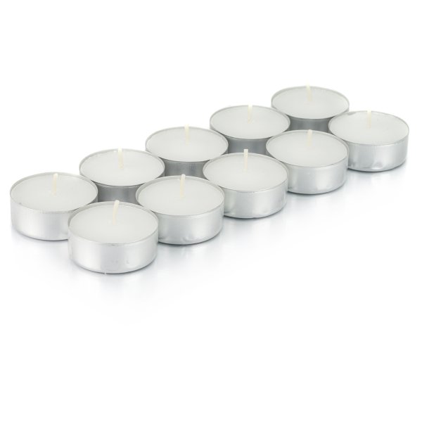 Świeca tealight parafinowa Bezzapachowa Bispol 10 szt.