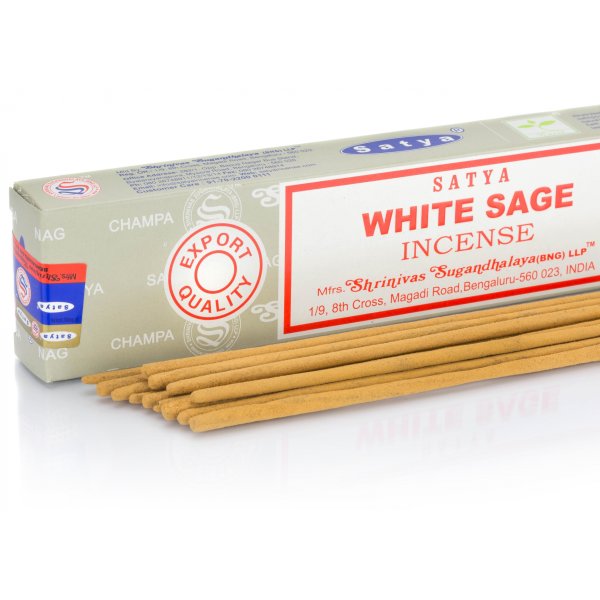 Kadzidełka Nag champa Satya - Biała szałwia